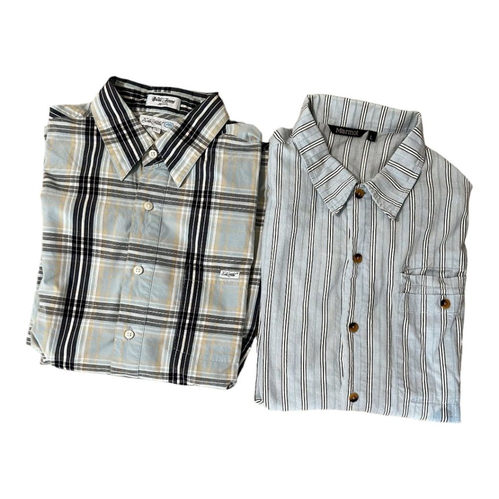 2 S/Sleeve Shirts-Marmot & Ecko-Sz L
